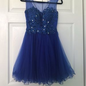 Dancing Queen royal blue formal dress